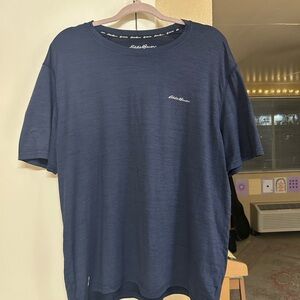 Eddie Bauer Men's Navy Athletic Short Sleeve Tee